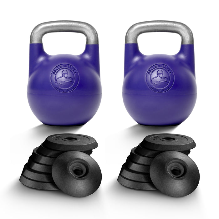 12-32 KG Adjustable Kettlebell / Purple / Pair (Save 10%)
