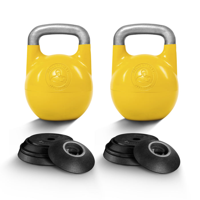 12-20.5 KG Adjustable Kettlebell / Yellow / Pair (Save 10%)