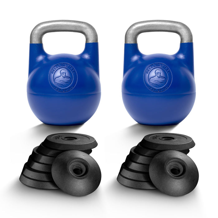 12-32 KG Adjustable Kettlebell / Blue / Pair (Save 10%)
