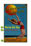 Beach Ball Girl Custom Sign