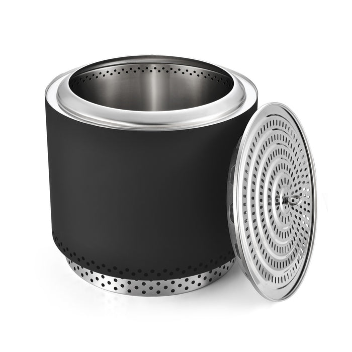 Brasero K-Fire Negro 50 Kaltemp + Base | Sin Humo Acero Inoxidable