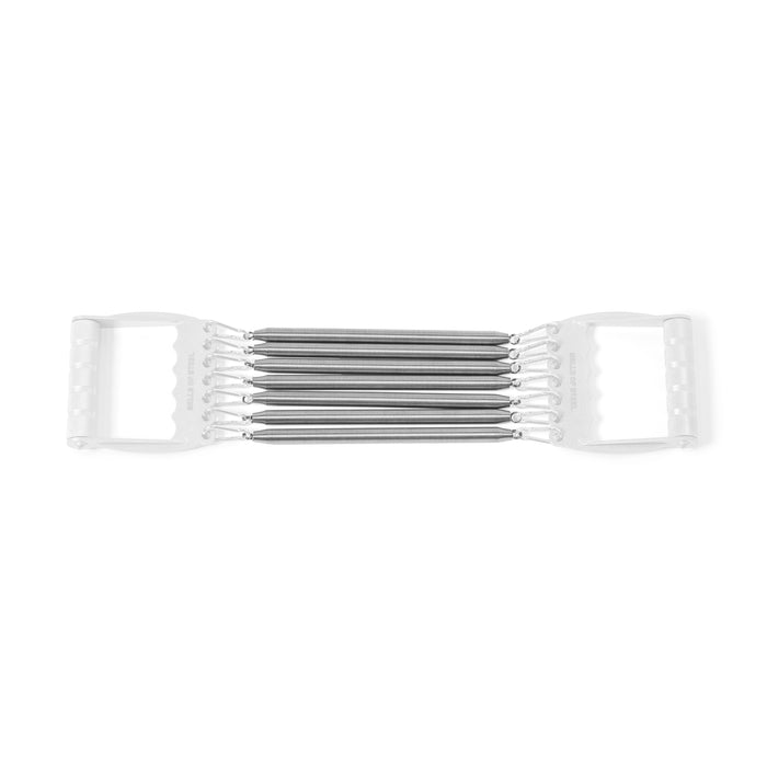 The Bells of Steel USA Chest Expander Replacement Springs are compatible with five high-tension spring chest expanders, allowing you to extend the use of your upper body exercise equipment.