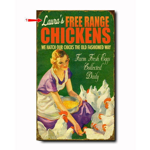 Chickens Custom Sign