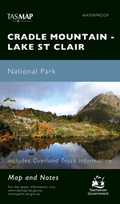 Cradle Mountain- Lake St Clair Map & Notes by TasMap
