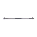 The Bells of Steel Double Hook Straight Bar Cable Attachment features textured grip sections and rotating ends, designed for cable machine strength training. Shown against a plain white background.