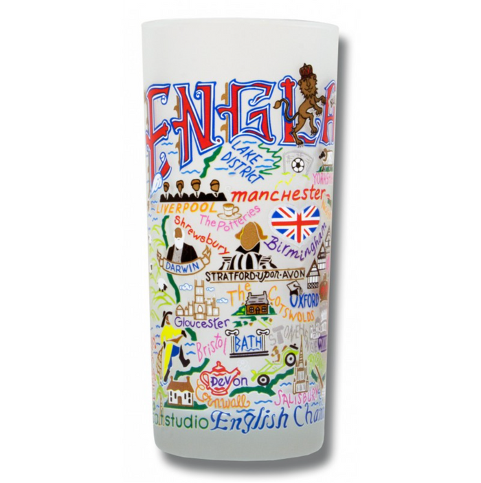 England Frosted Glass Tumbler