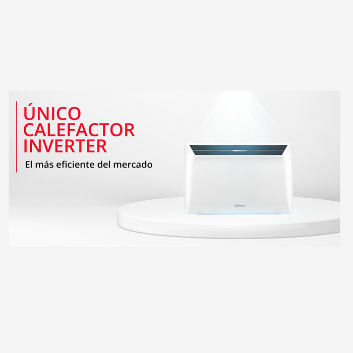 Estufa Electrica Calefactor Kaltemp Wally Inverter 1000W Wifi 12 M2 | Reacondicionado