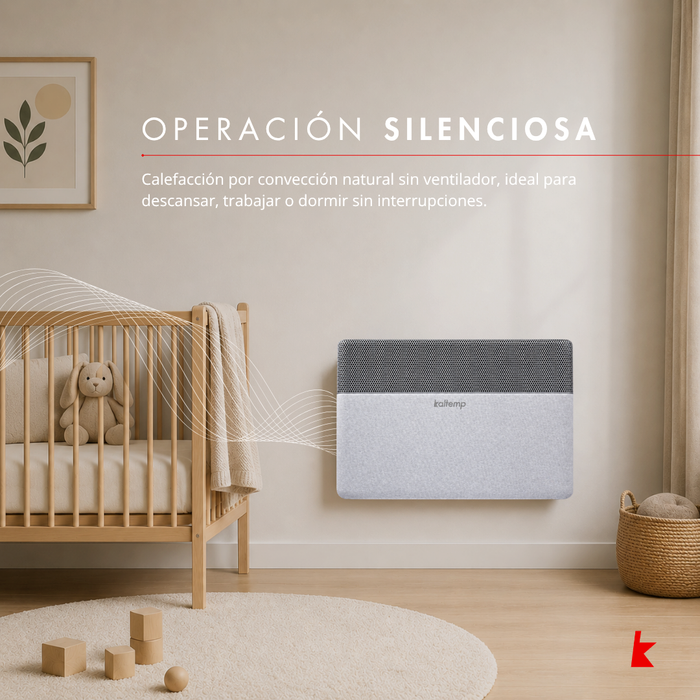 Estufa Eléctrica Kaltemp apolo Fabrics Inverter 1500W Wifi | 18m2