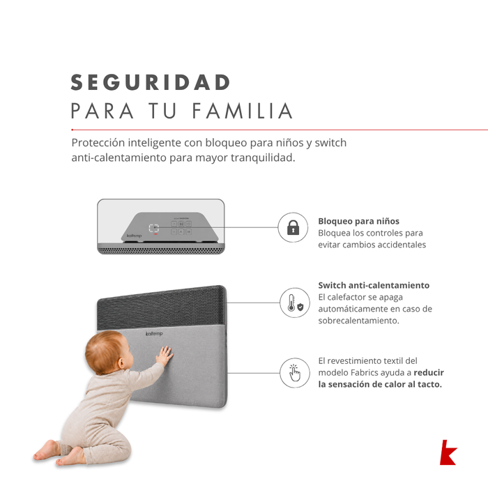 Estufa Eléctrica Kaltemp Apolo Inverter 2000W Wifi | 25m2