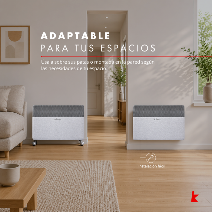 Estufa Eléctrica Kaltemp Apolo Inverter 2000W Wifi | 25m2