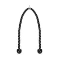 The Bells of Steel Extra Long Tricep Rope Extension (137cm) features a black rope with a silver connector and rubber end caps, ideal for cable exercises such as tricep pushdowns and rope extensions.