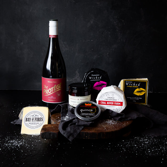 Father's Day Tasmanian Cheese Platter with Pinot Noir