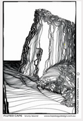 Fluted Cape, Bruny Island Tea Towel