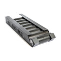 The Bells of Steel Foam Roller Storage is a black metal rack with "BELLS OF STEEL" cut out on the side, ideal for organizing foam rollers and bars to keep your gym space streamlined and tidy.