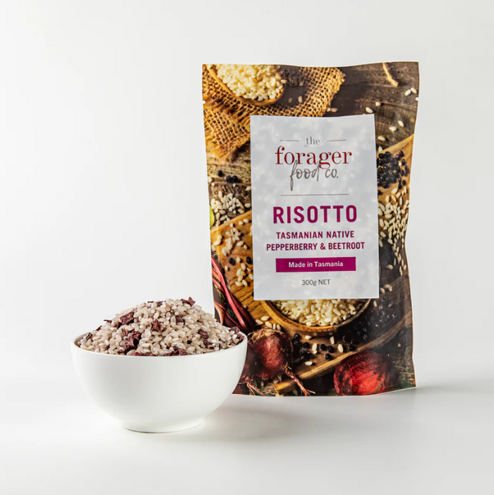 Forager Risotto Rice with Tasmanian Native Pepperberry and Beetroot