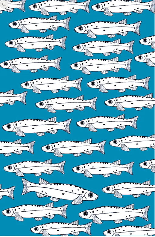 Galaxias Fish Tea Towel