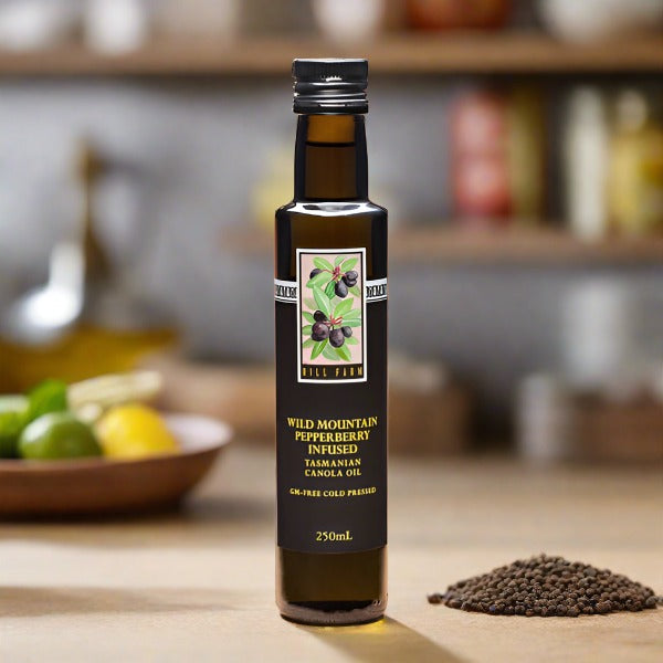 Hill Farm Tasmanian Pepperberry Infused Canola Oil