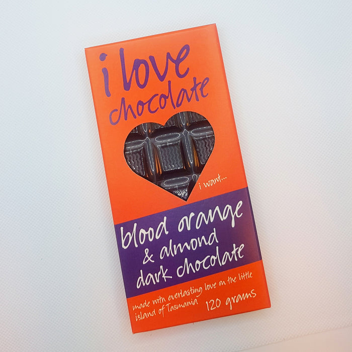 I Love Chocolate- Blood Orange & Almond Dark Chocolate