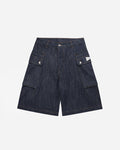 Indigo Denim Monkey Cargo Shorts