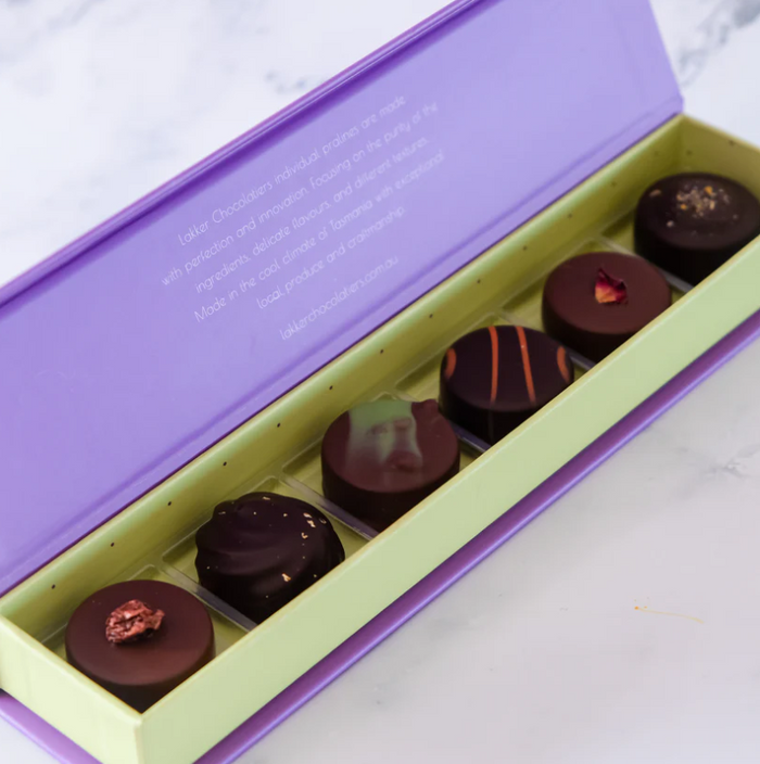 Lakker Chocolatiers Selection Chocolate Box of 6