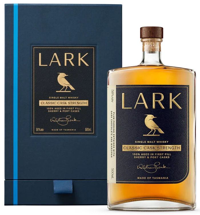 Lark Cask Strength 58% Single Malt Whisky boxed