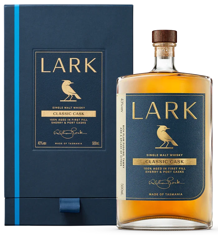Lark Classic Cask 43% Single Malt Whisky boxed