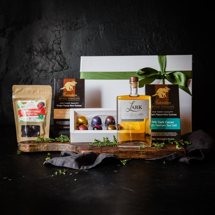 Lark Whisky with Vegan Chocolates