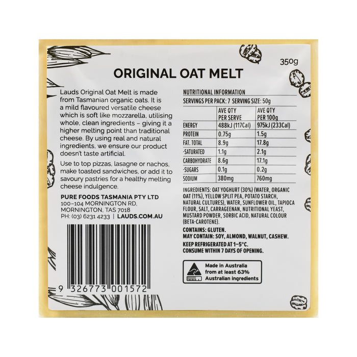 Lauds Original Oat Melt Vegan Cheese