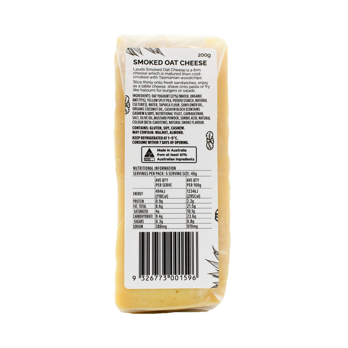 Lauds Smoked Oat Vegan Cheese