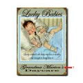 Lucky Babies - Blue Custom Sign