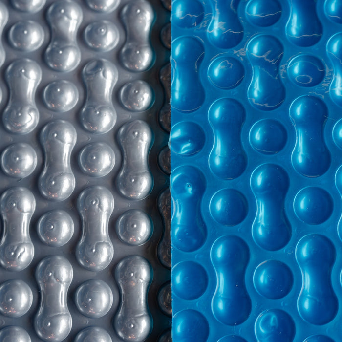 Manta Térmica Cubre Piscinas Double Bubble Kaltemp 5x9 mts | Blue/Silver 500 Micras