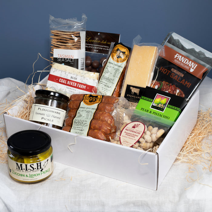 Plougmans lunch with Tasmanian cheeses & smallgoods