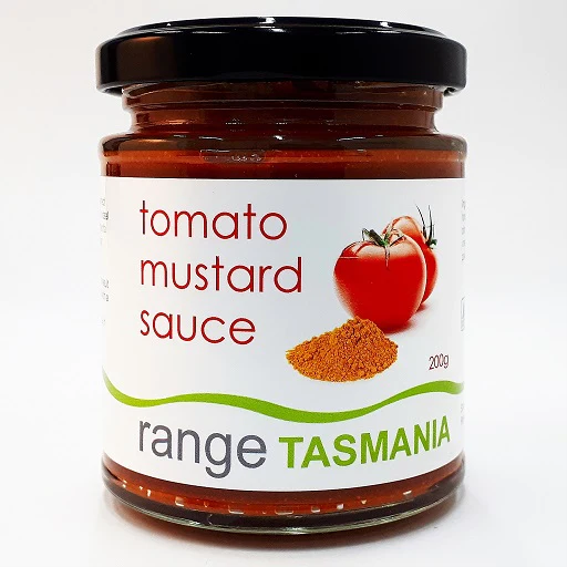 range TASMANIA tomato mustard sauce