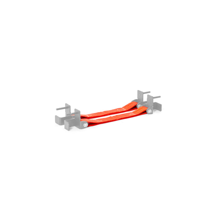 17" Pair (Straps Only) / Bright Orange