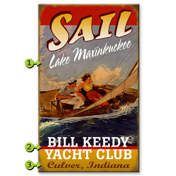 Sailing Custom Sign