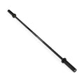The Bells of Steel Short Rackable Barbell is displayed diagonally on a white background with both ends visible—ideal for enhancing any home gym setup.
