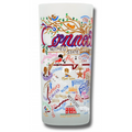 State of Connecticut Frosted Glass Tumbler