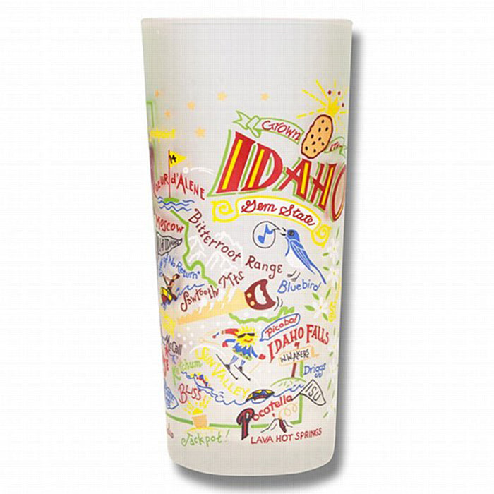 State of Idaho Frosted Glass Tumbler