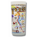 State of Illinois Frosted Glass Tumbler