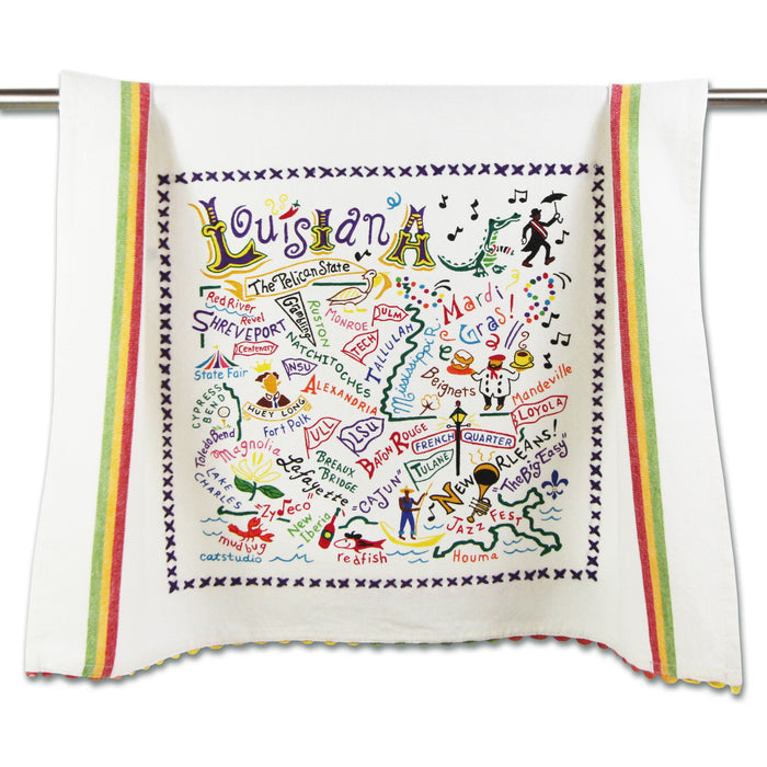 State of Louisiana Dish Towel