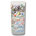 State of Massachusetts Frosted Glass Tumbler