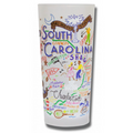 State of South Carolina Frosted Glass Tumbler