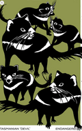 Tasmanian Devil Tea Towel