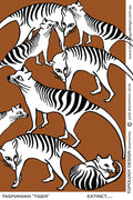 Tasmanian Tiger Tea Towel