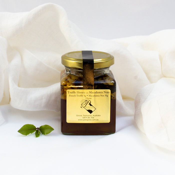 Truffle honey with macadamia nuts