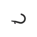 The Bells of Steel Utility Hook, black and curved with a small notch for organizing cable attachments, is shown against a plain white background.
