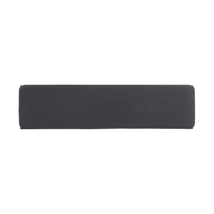 A rectangular, dark gray foam balance pad with a subtle logo on the right—ideal next to the Bells of Steel Utility Seat for Hydra/Manticore in any training setup.