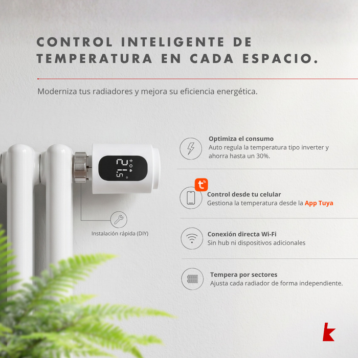 Válvula Termostática Wifi Smartvalve