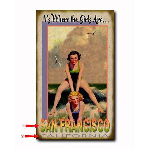 Where the Girls Are Custom Sign